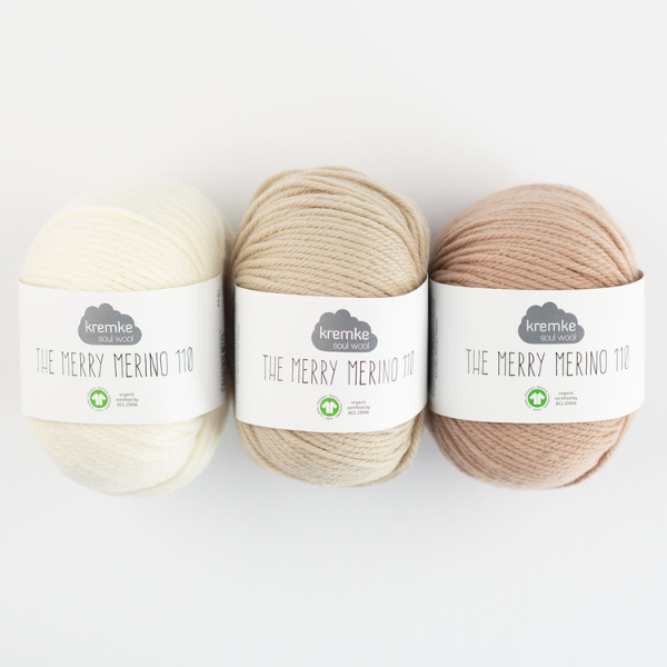 Kremke The Merry Merino 110 GOTS - 01 - Wool White