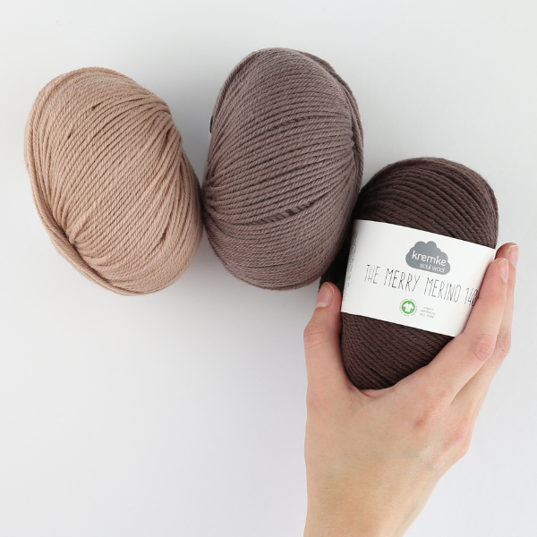 Kremke The Merry Merino 110 GOTS - 04 - Brown-Grey