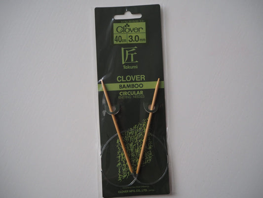 Clover Takumi Rundpinde Bambus 40cm 3,0mm