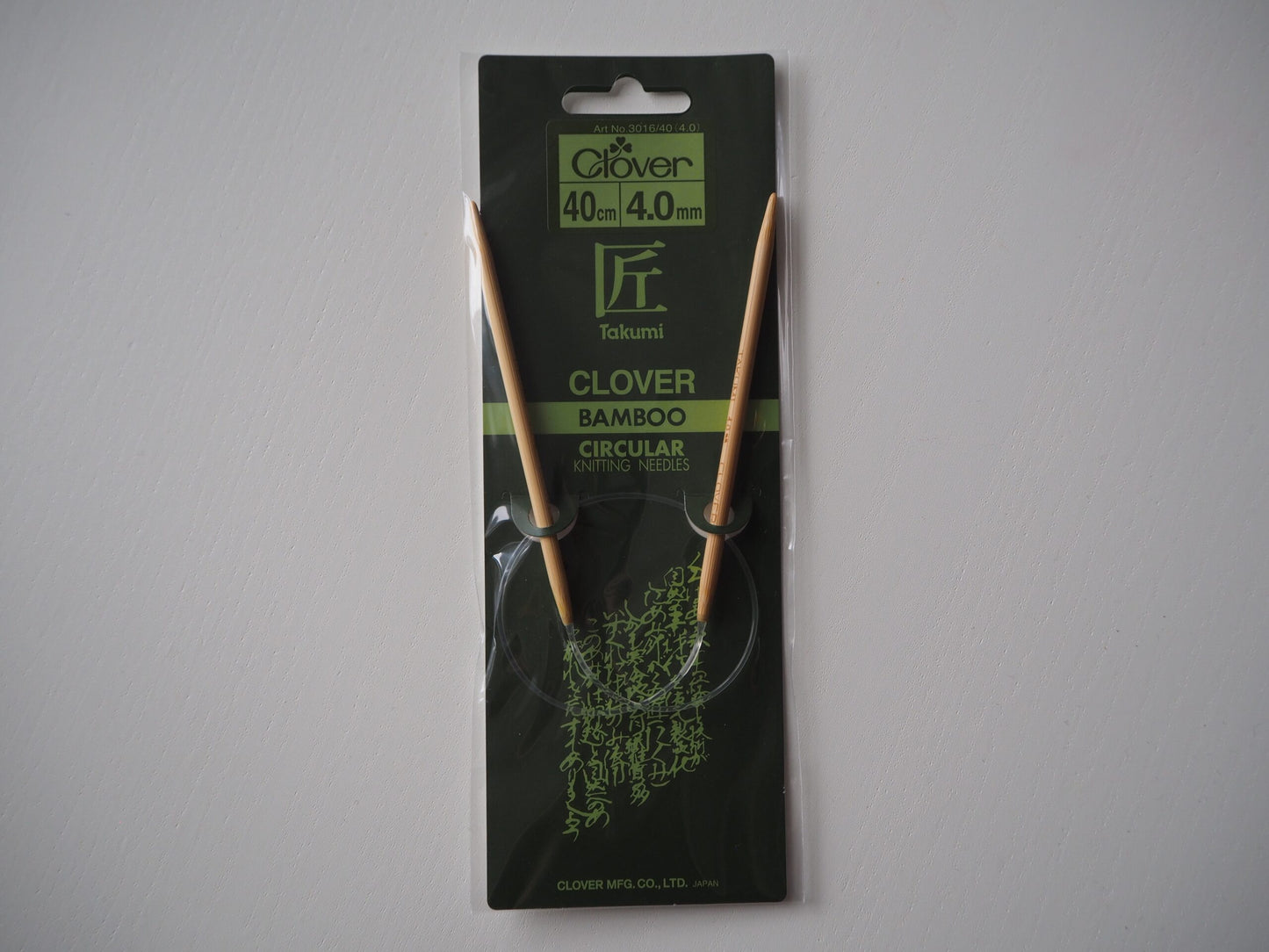 Clover Takumi Rundpinde Bambus 40cm 4,0mm