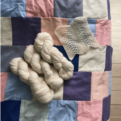 Svøbpakke til royale babysvøb - 100% økologisk merinould (kun garn)