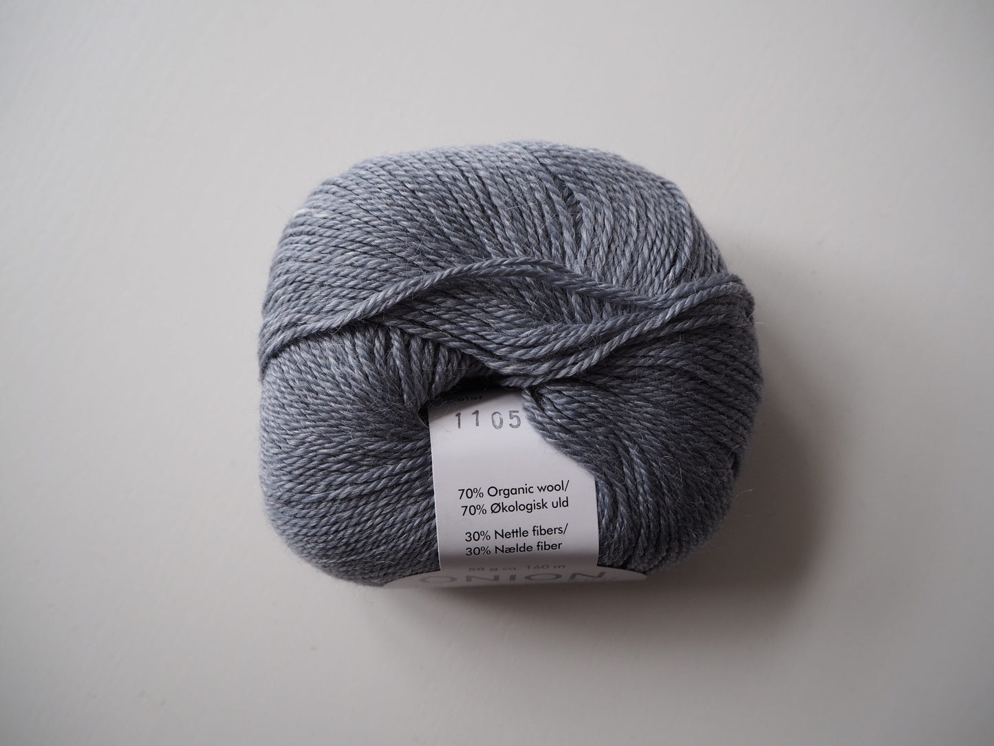 Onion No. 3 Organic Wool + Nettles 1105 Grå