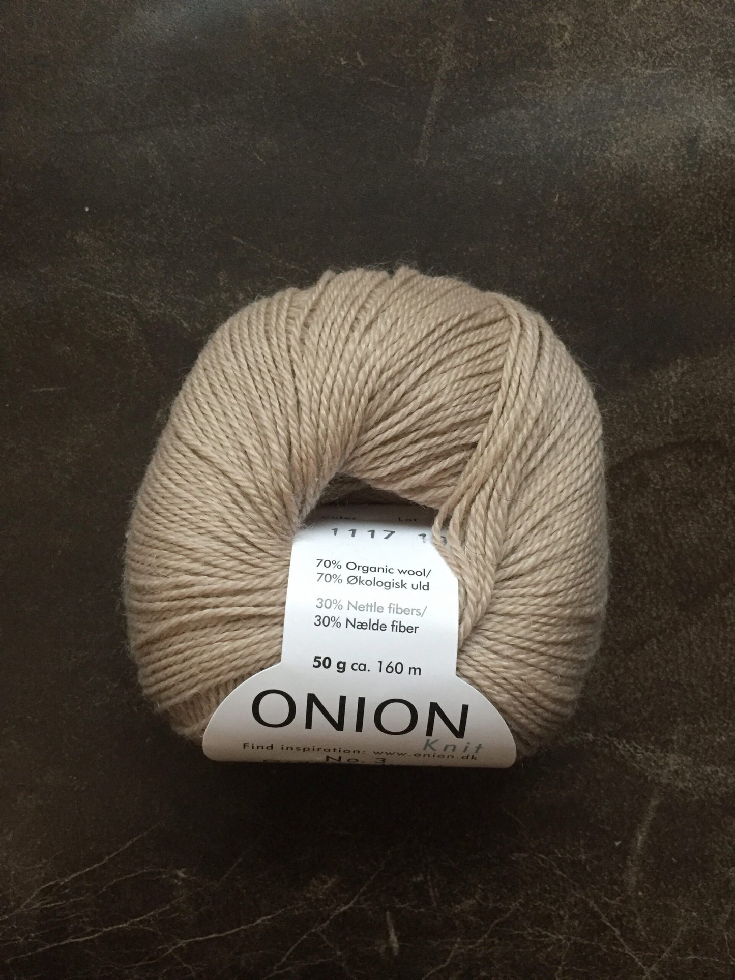 Onion No. 3 Organic Wool + Nettles 1117 Sand