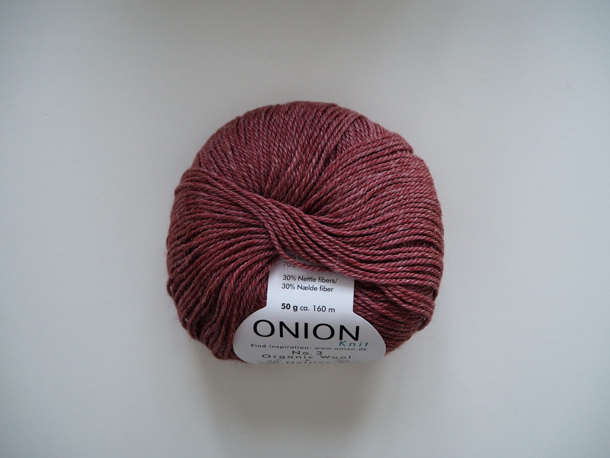 Onion No. 3 Organic Wool + Nettles 1119 Marsala