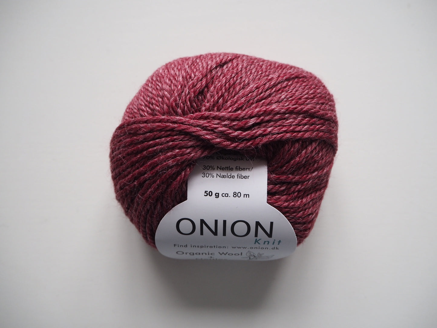 Onion No. 6 Organic Wool + Nettles 618 Mørk Rød
