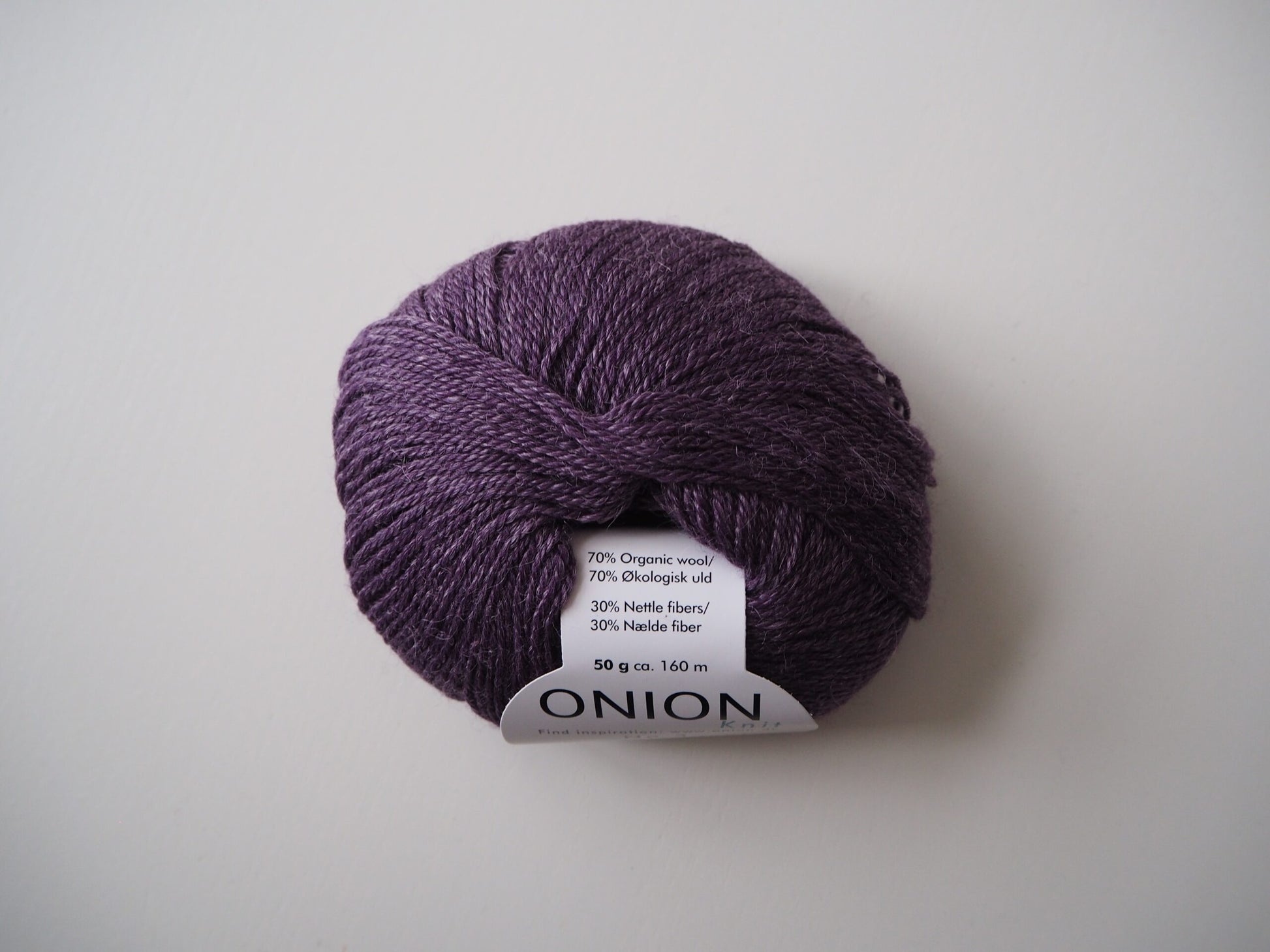 Onion No. 3 Organic Wool + Nettles 1112 Mørk Lilla