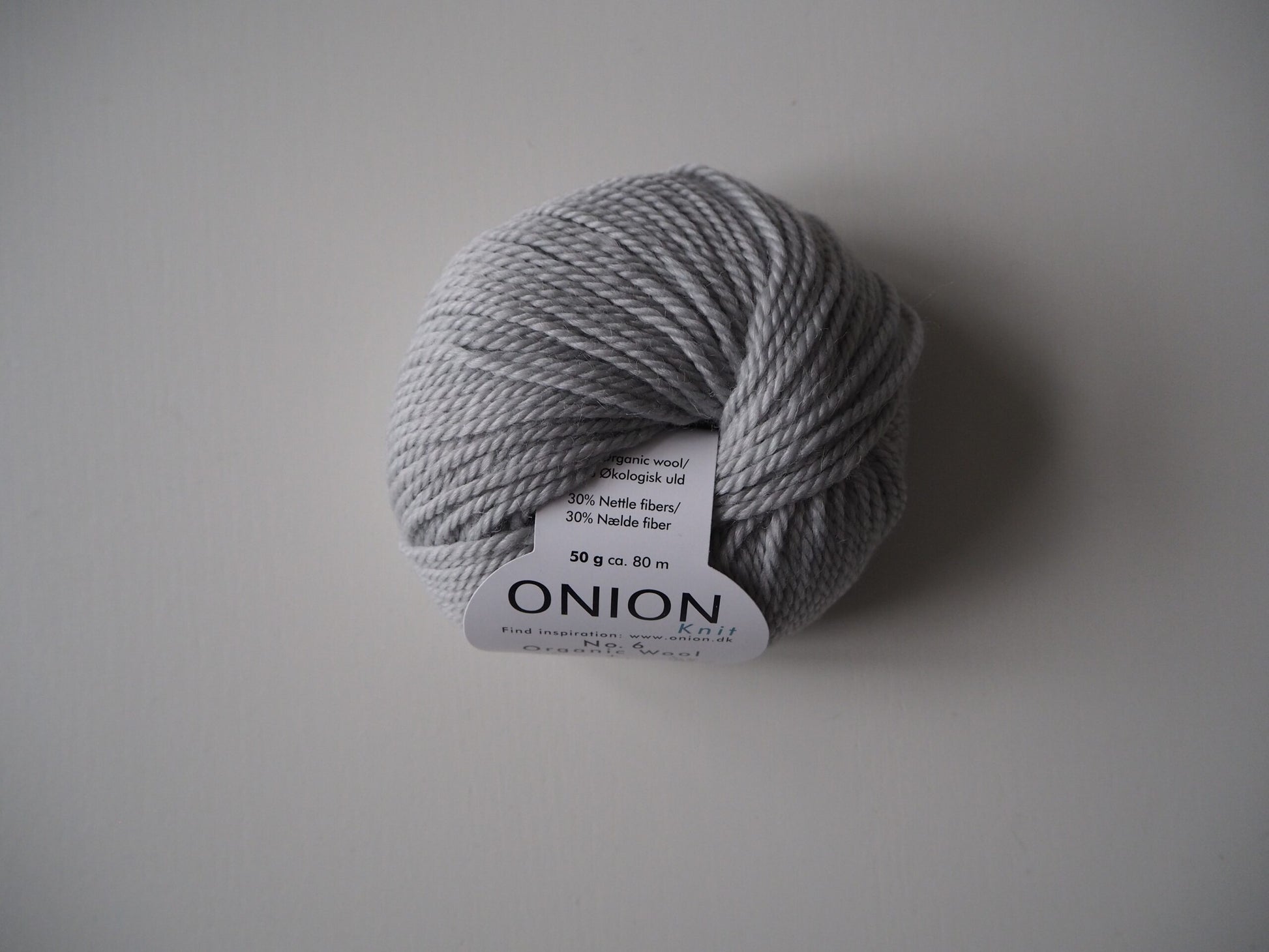 Onion No. 6 Organic Wool + Nettles 622 Lys Grå